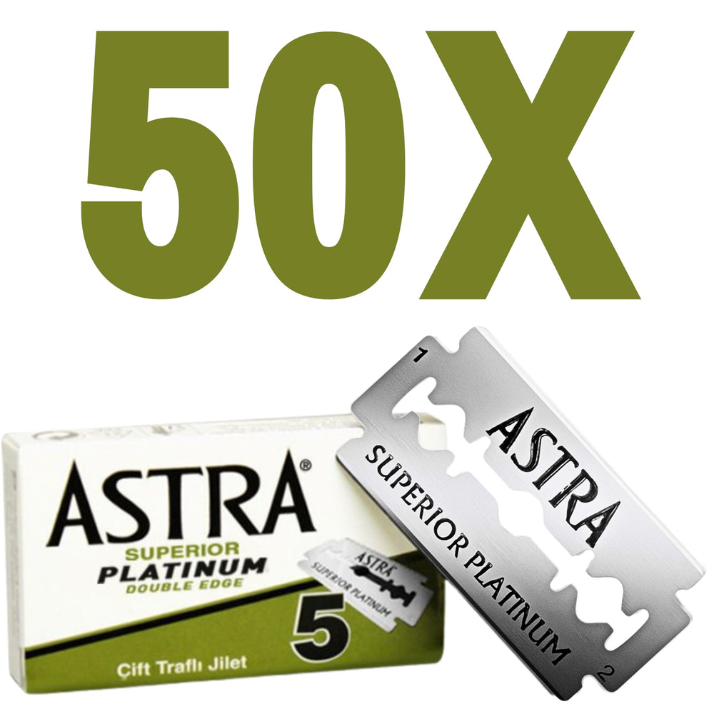 Astra Platinum blades pack ready for a clean shave.