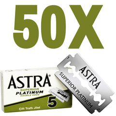 Astra Platinum blades pack ready for a clean shave.