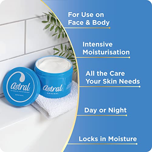 Astral Original Intensivo, aplicación en manos para hidratación duradera.