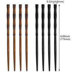Aswewamt palillos de madera vintage, diseño retro: estilo elegante para peinados diarios