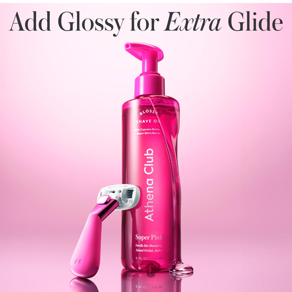 Athena Club gym-ready razor for quick touch-ups.