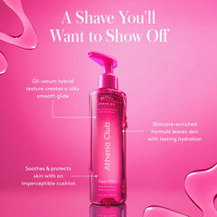 SKINCLOUD serum strip visible for added moisture in shaving routine