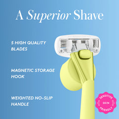 Athena Club women's razor kit refills deliver smooth blades for close shaves.
