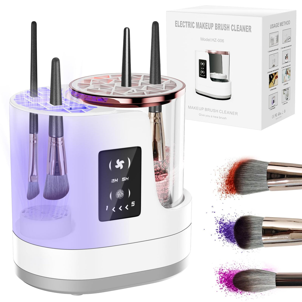 ATIDIE 3-in-1 electric brush cleaner in action for fast, thorough cleaning