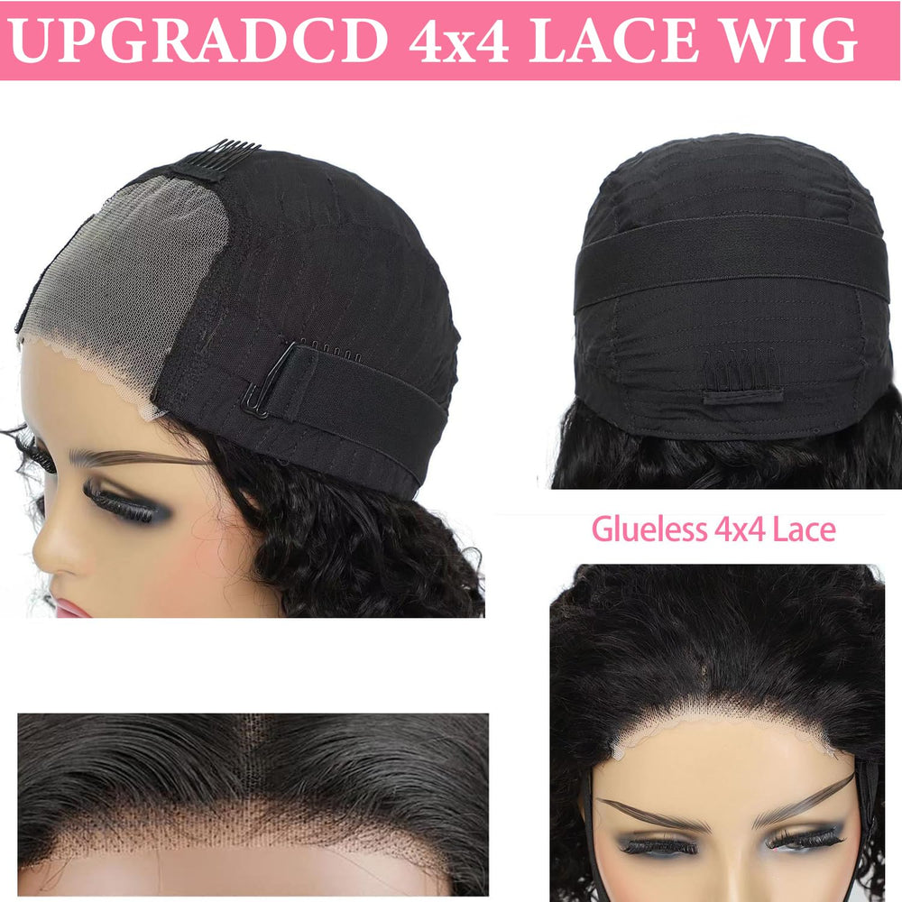 Atilck body-wave lace-front human hair wig offers versatile styling options.