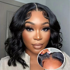 Atilck wear-and-go glueless bob wig with 4x4 lace closure for quick, natural-looking styling.