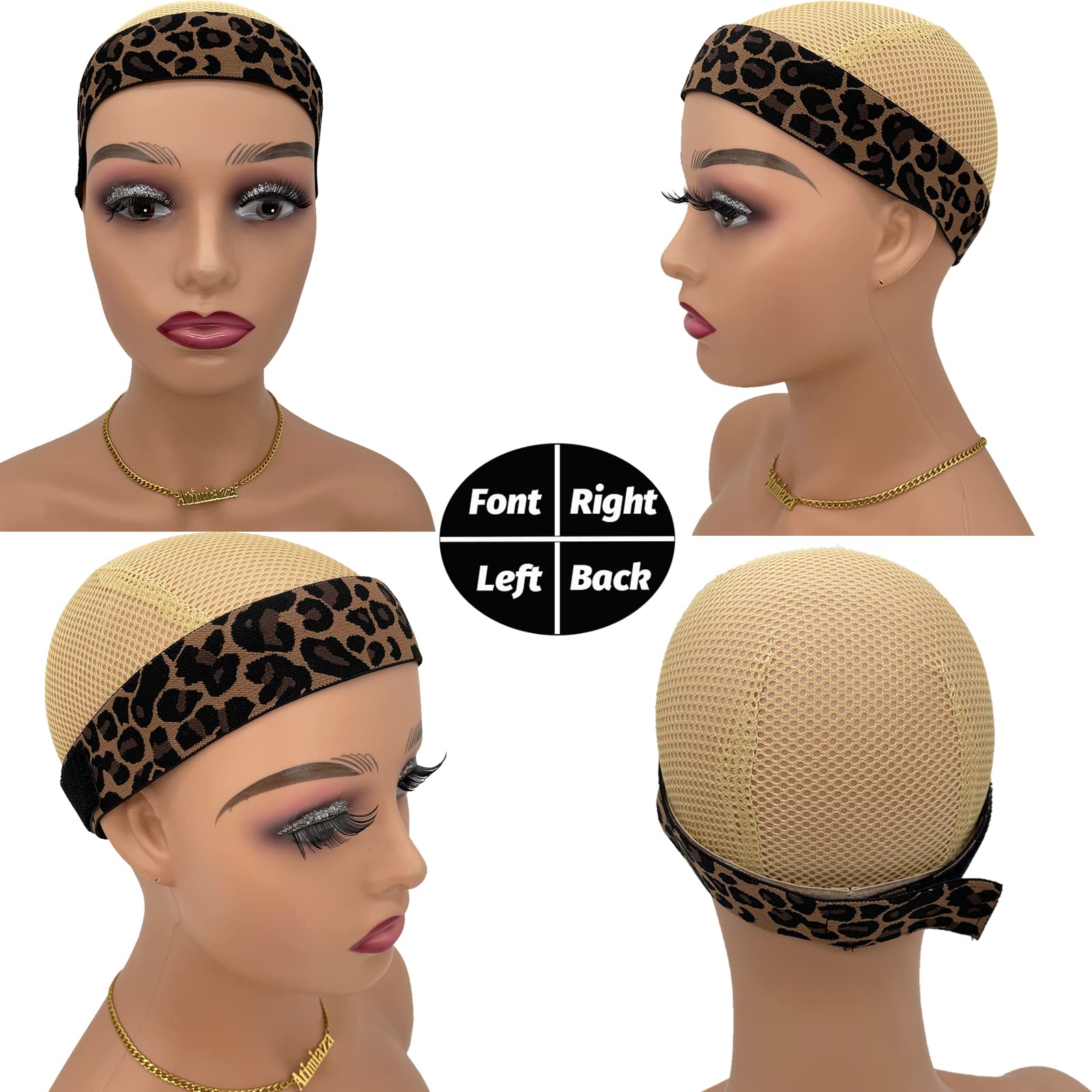 Atimiaza wig bands adjustable-velcro; easy fit for most head sizes.