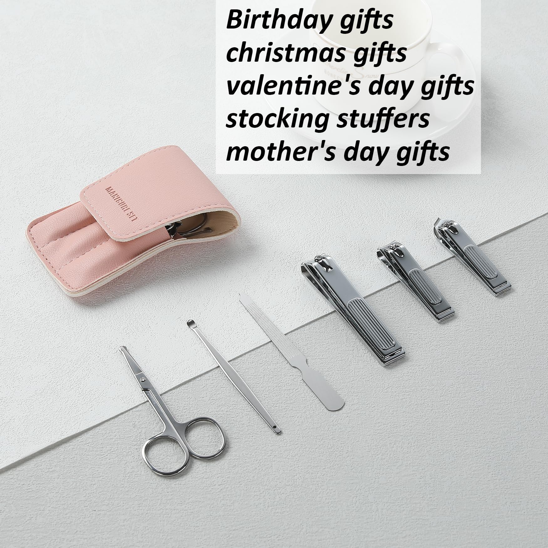 Atimier inside view shows 6-piece nail tool collection.
