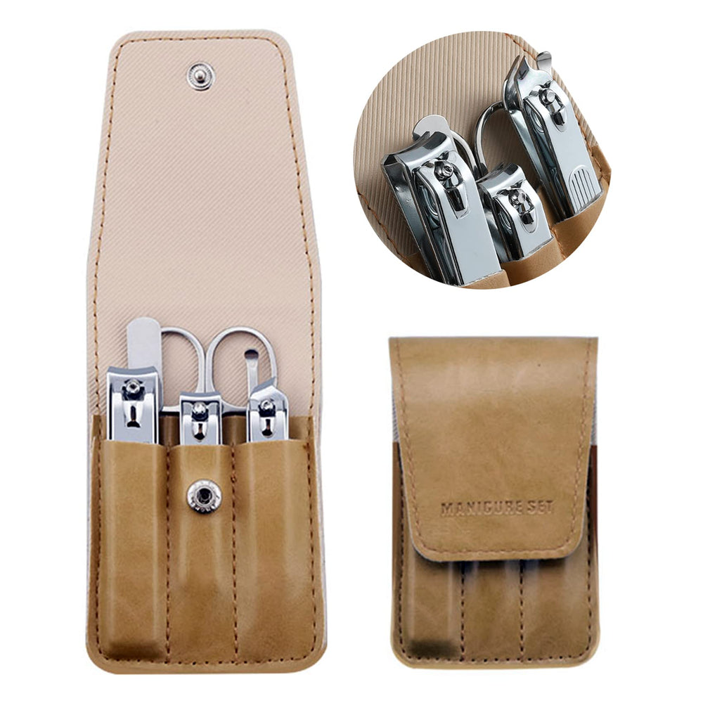 ATIMIER nail clipper set with beige packaging for gifting convenience