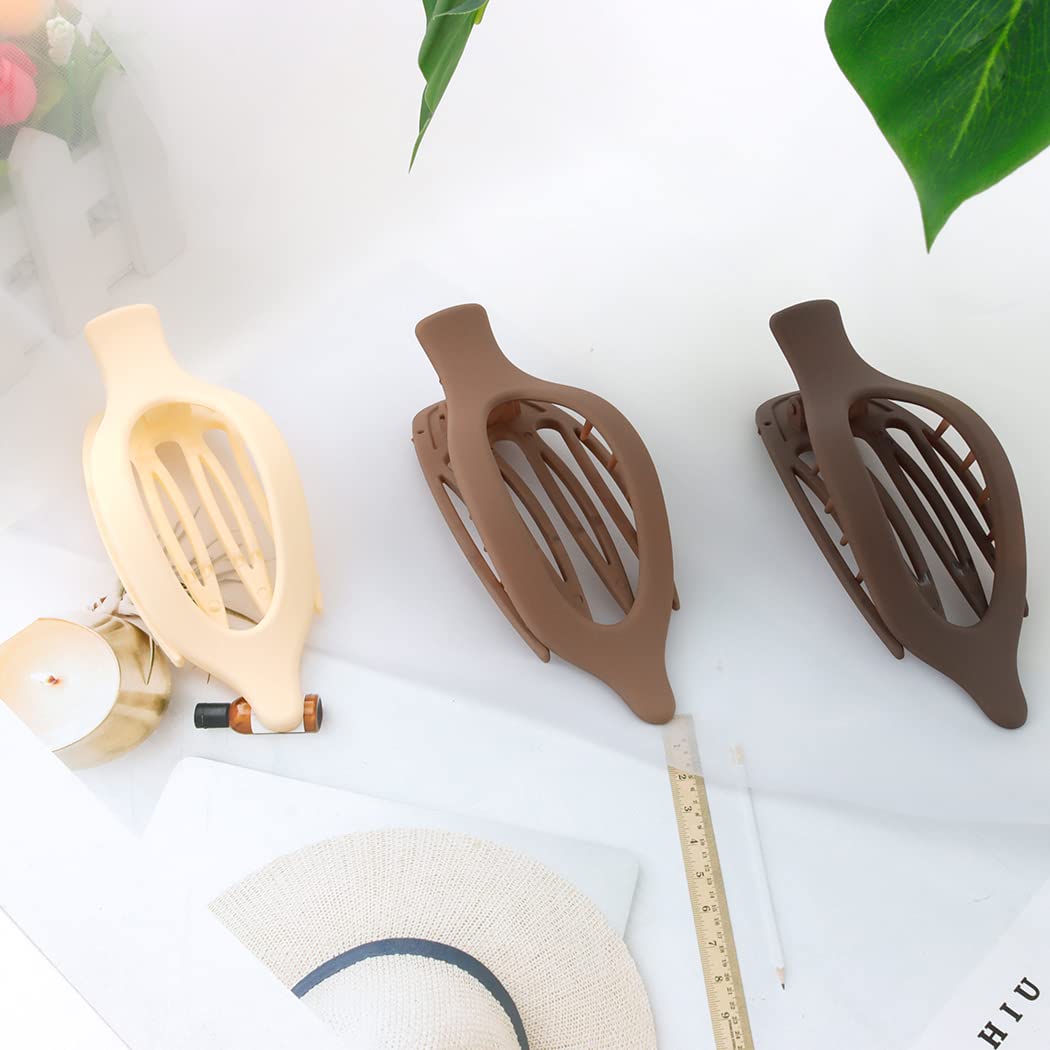 Atoden 3pc hair clip set offers versatile styling for any hair type.