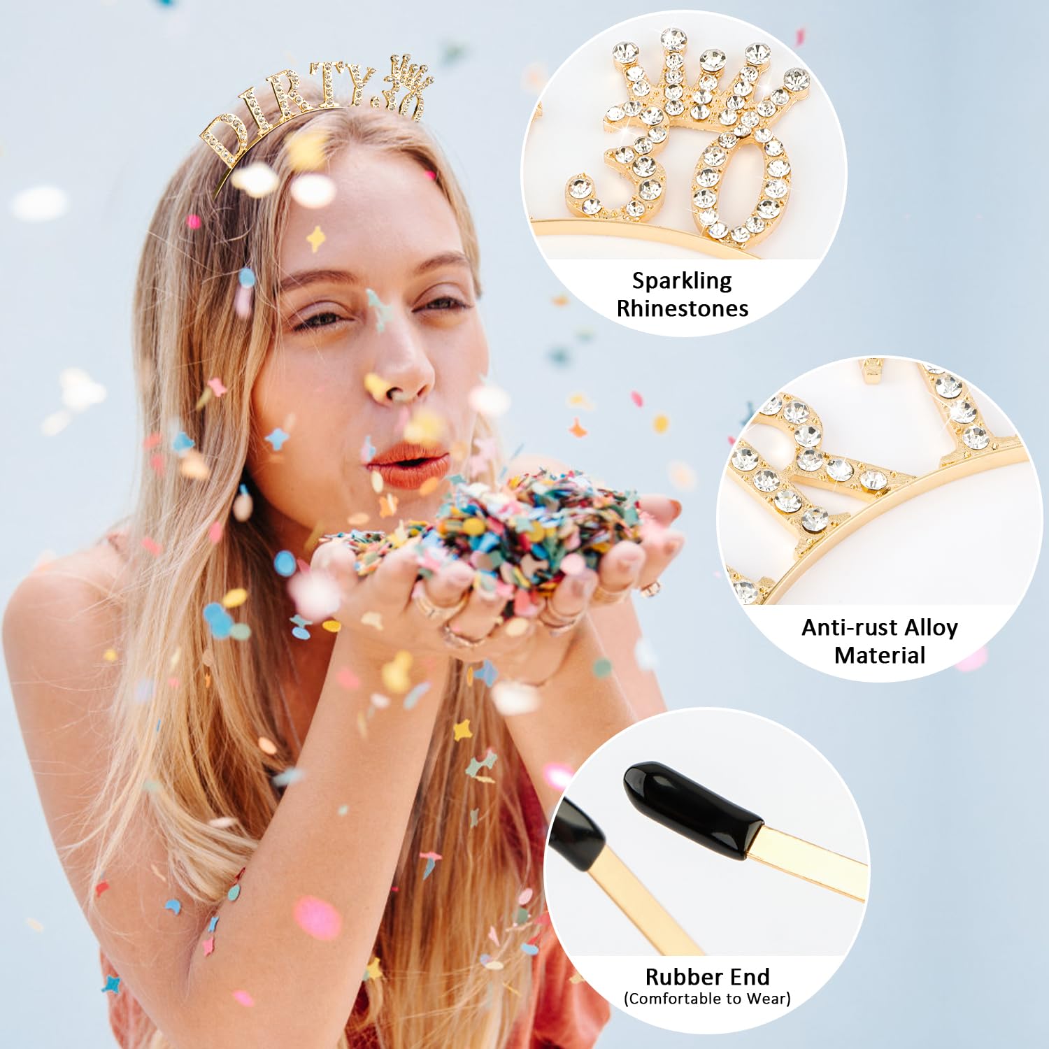Atoden women and girls birthday accessories for chic, memorable photos