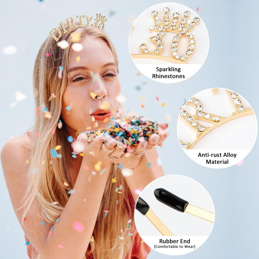 Atoden women and girls birthday accessories for chic, memorable photos