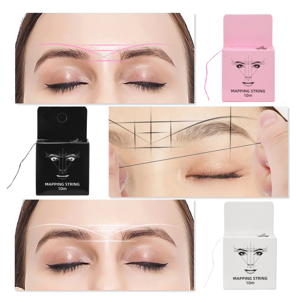 Atomus diseño de cejas con hilo fino para trazos exactos.