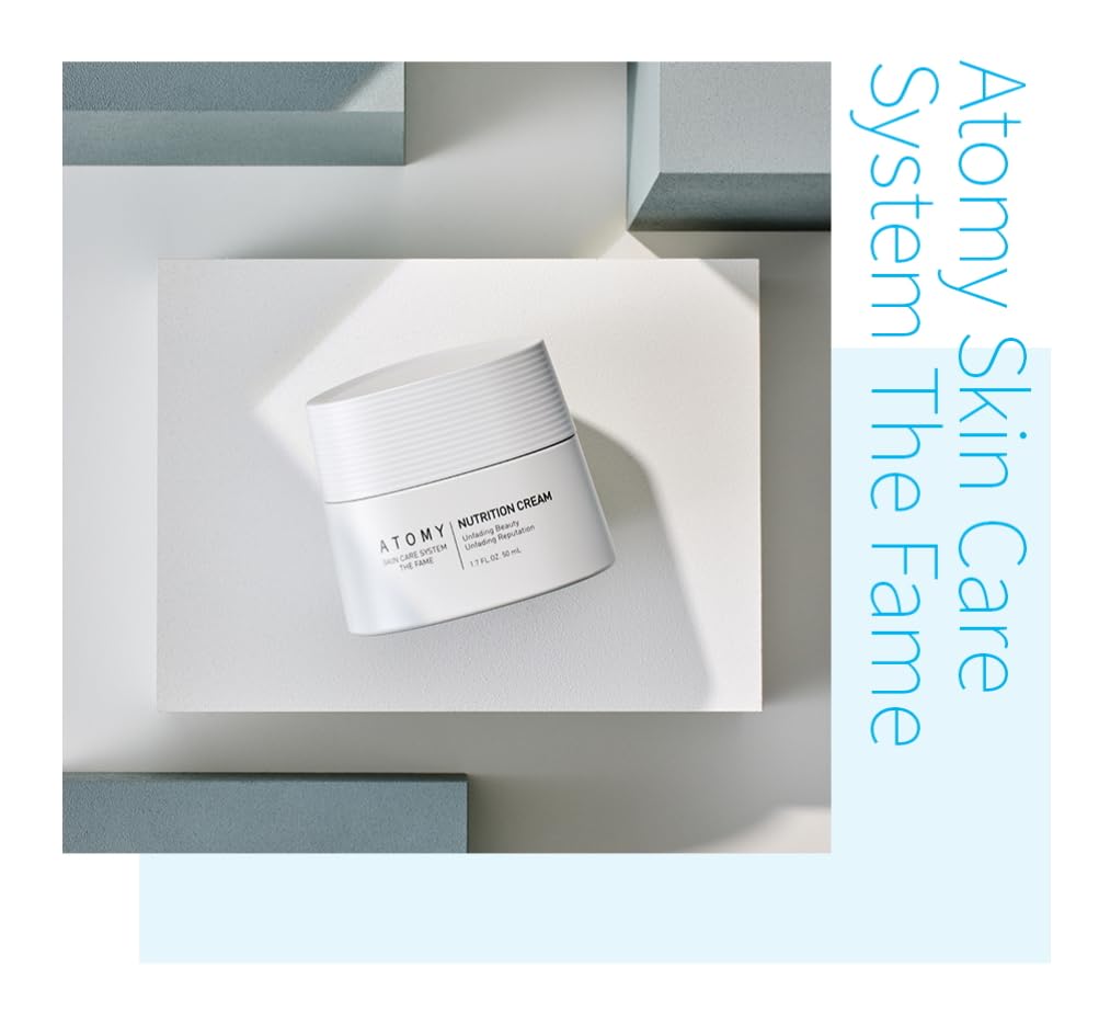 Atomy The Fame Crema Nutricional: ingredientes clave como Niacinamida mejoran la luminosidad.