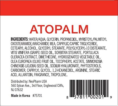 ATOPALM paraben-free label communicates clean formula for sensitive skin care.