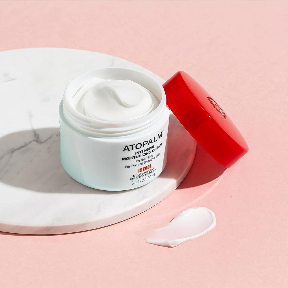 ATOPALM skin barrier boost highlights moisture retention and environmental protection.