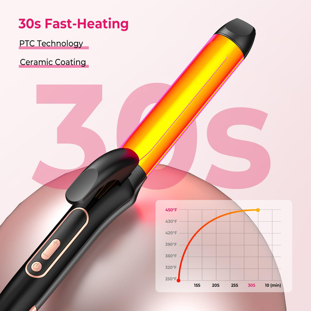 Atopskins 1.25-inch curler-straightener travel-ready for on-the-go styling.