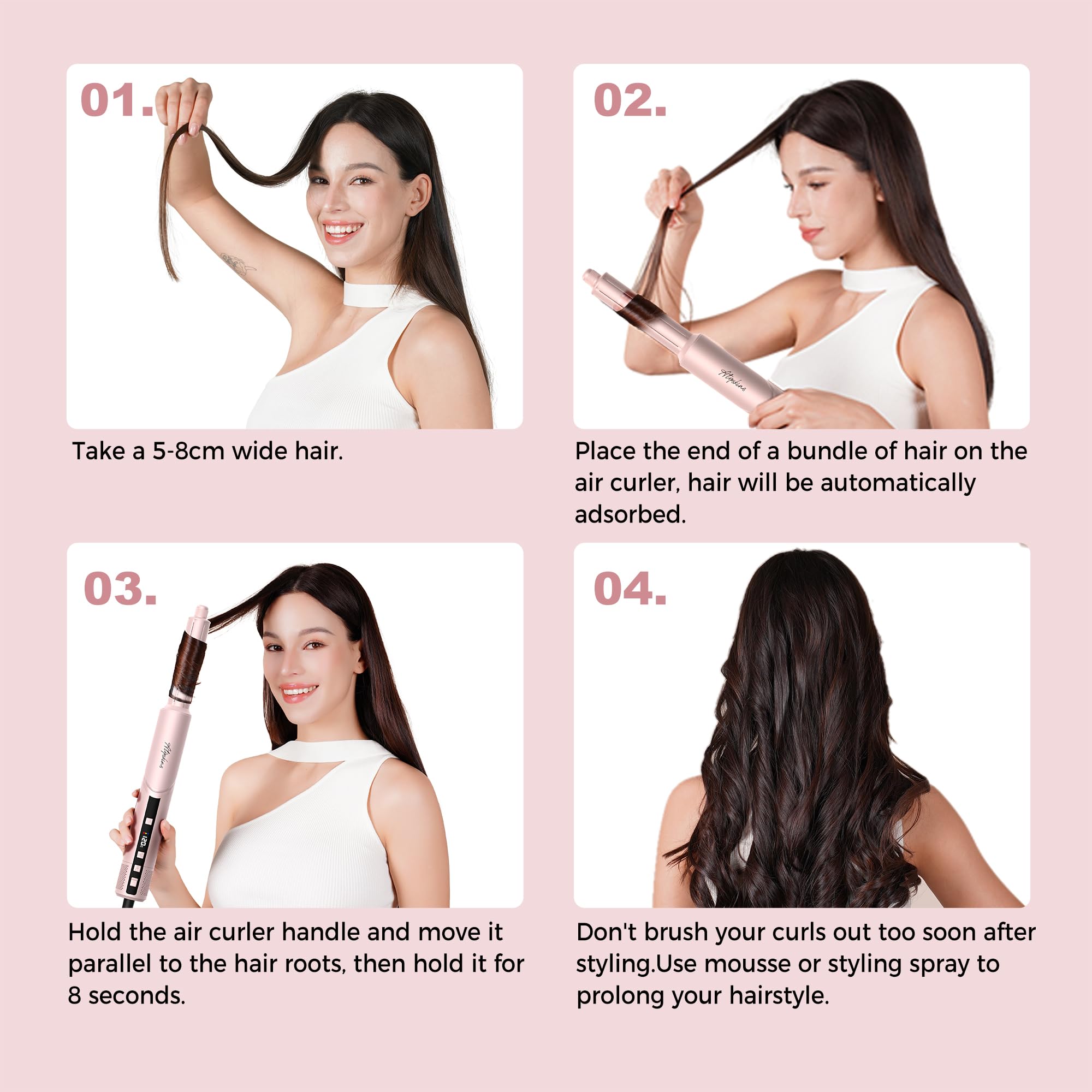 Atopskins 8-in-1 hair dryer brush delivering quick 2-minute dry