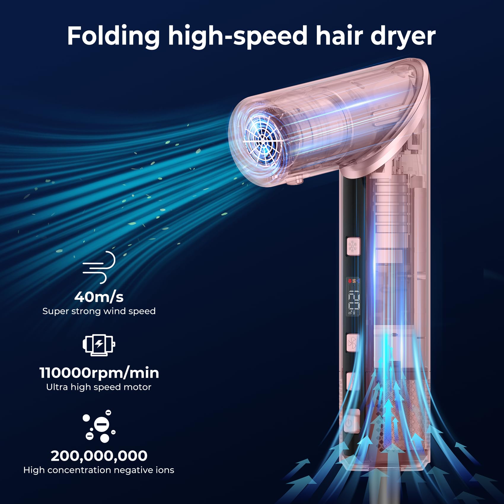 Atopskins 8-in-1 hair dryer brush with heat resistant gloves included