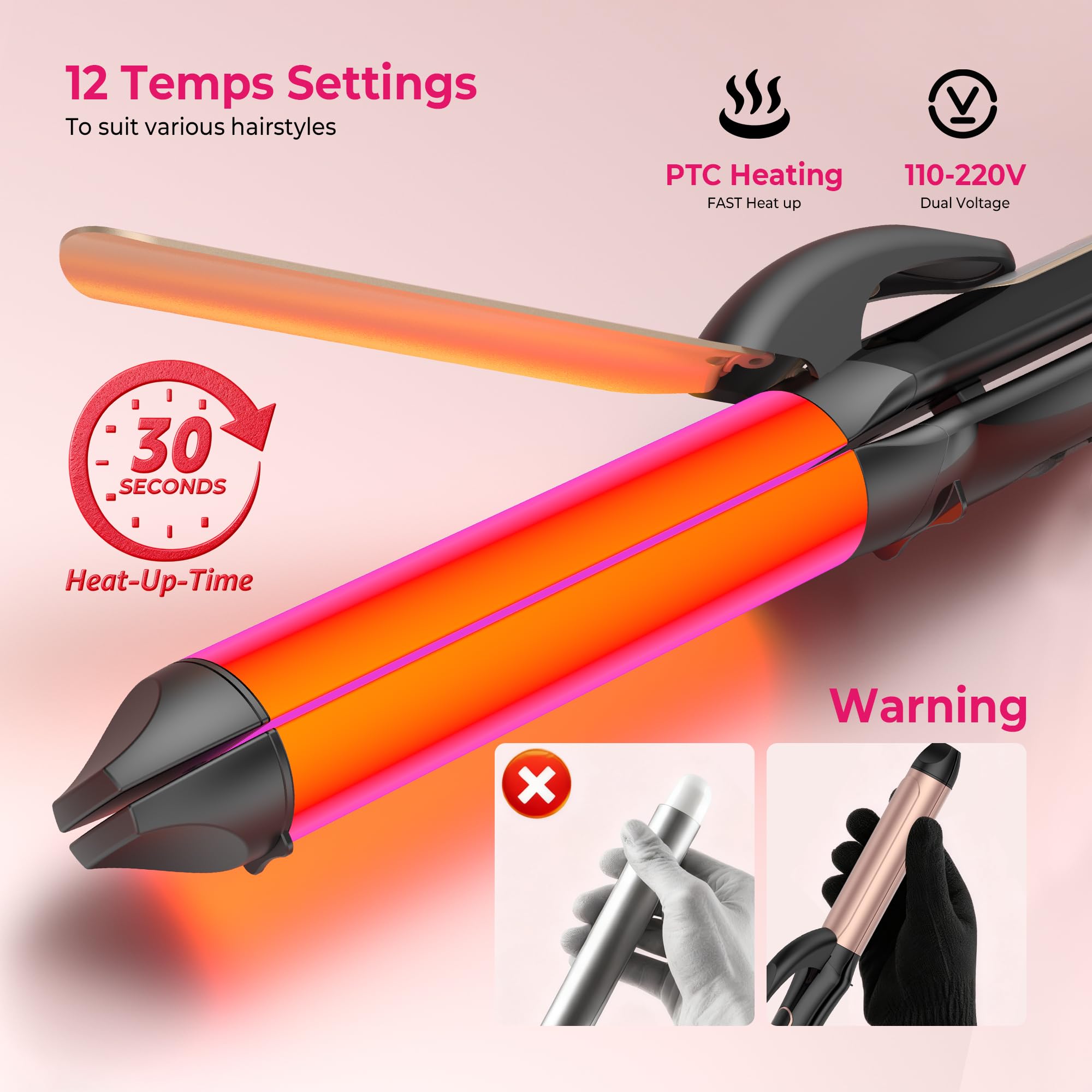 Atopskins compact design curler travel-friendly for any bag.