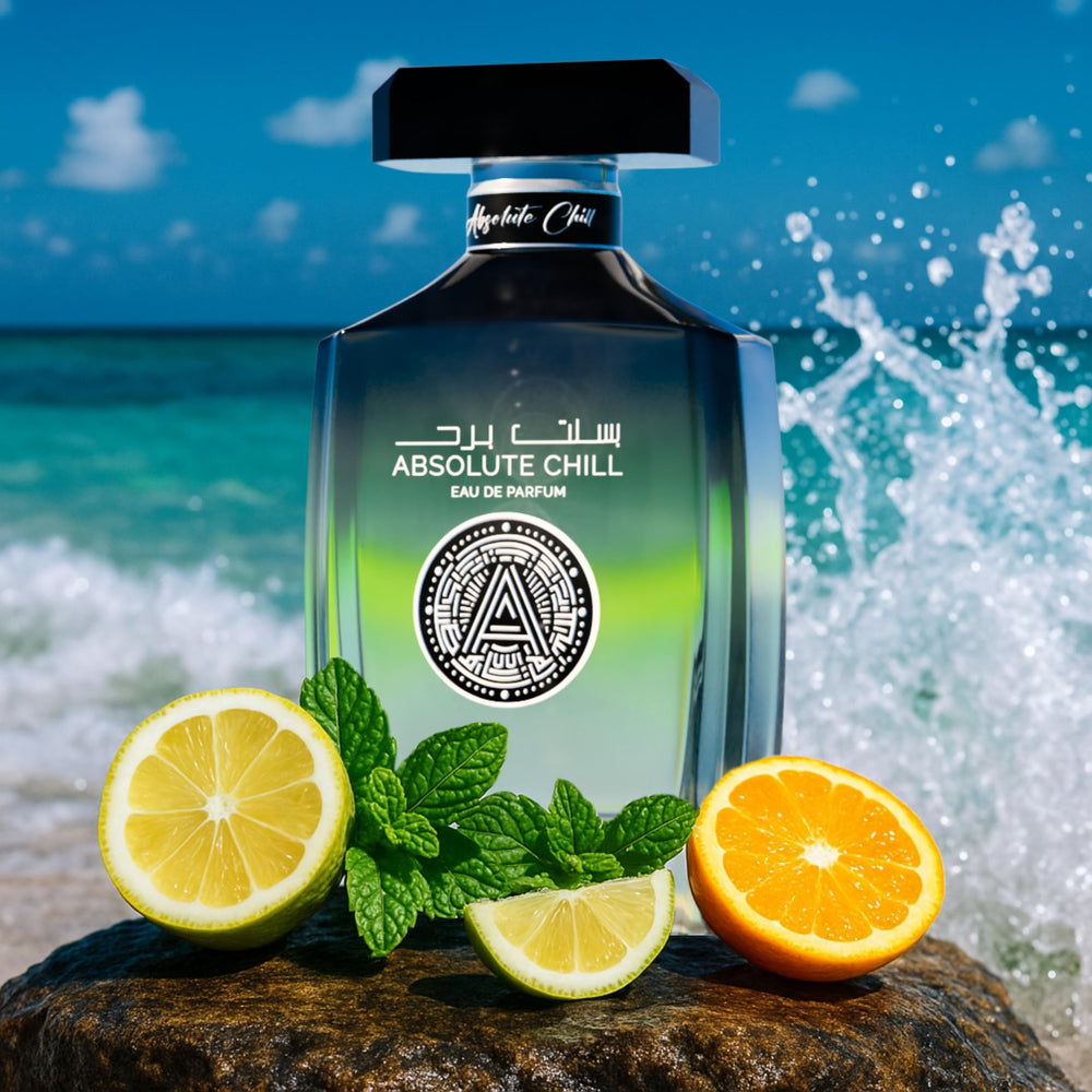 Atralia Absolute Chill musk and moss base hints at grounded warmth and lasting presence.