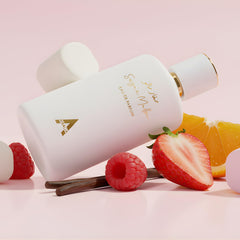 Atralia Sugar Mallow mist spray captures a delicate fragrance release.