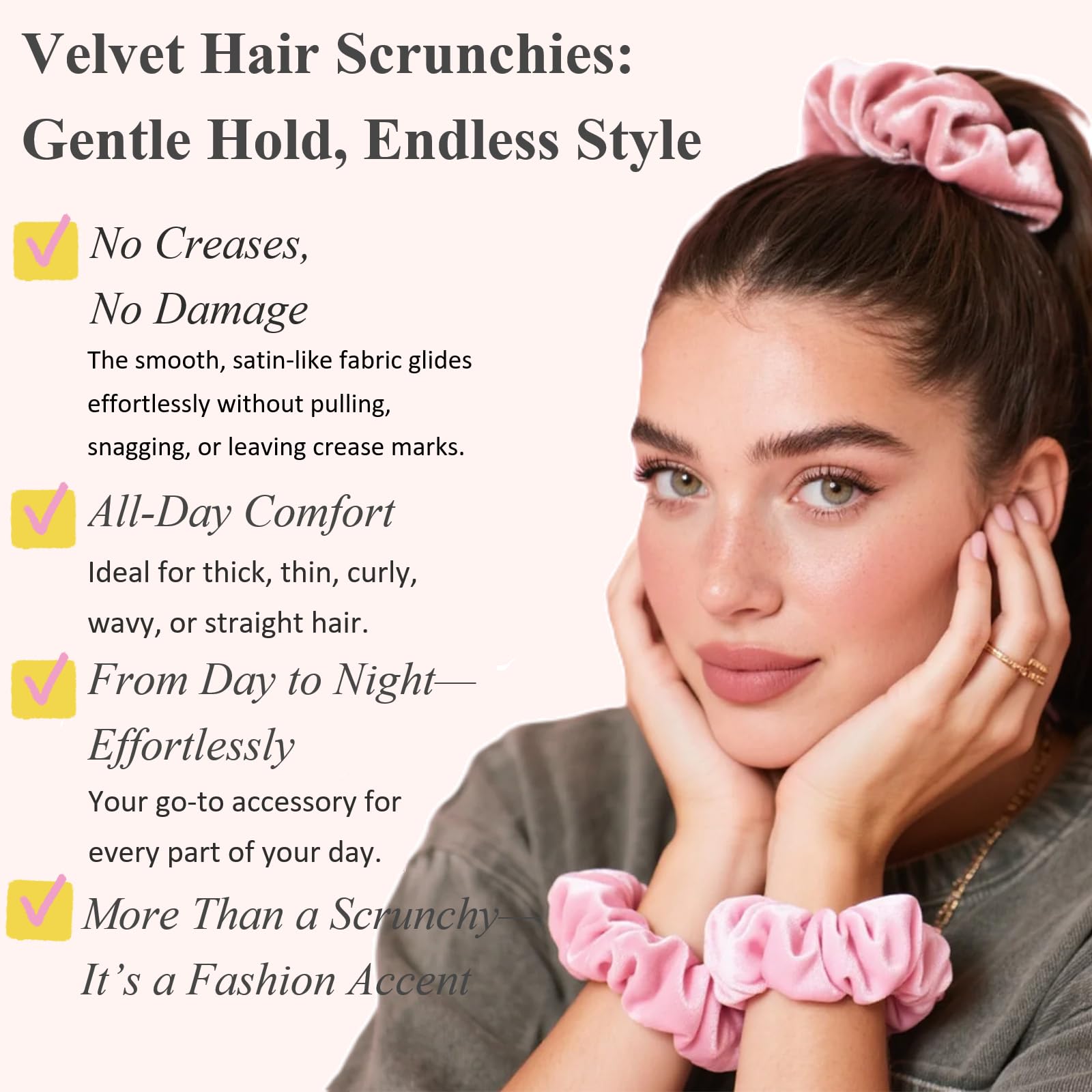 ATRIYFUL empaque regalo 12 unidades rosado velvet: regalo práctico para amigas.