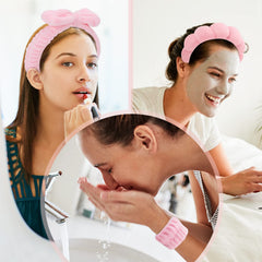 ATROCH spa headband for makeup holds hair back during application