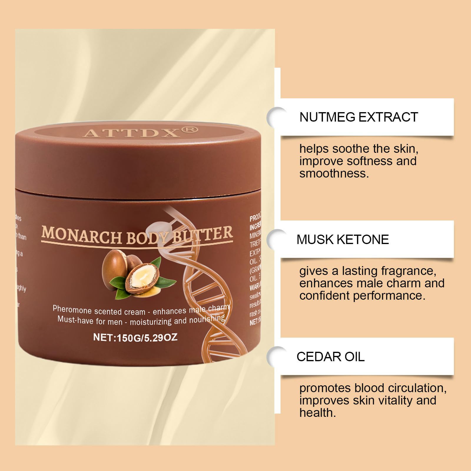 ATTDX Crema textura cremosa, piel suave y nutrida durante todo el día