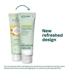 Etiqueta natural de ATTITUDE para cabello sensible y limpio