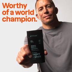 ATTITUDE deodorant bottle back label showing EWG Verified status.