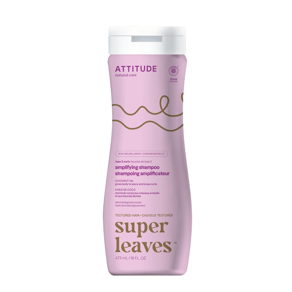 ATTITUDE Amplifying Shampoo, cabellos rizados con volumen natural para definición