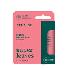 Bálsamo ATTITUDE en envase sostenible para labios secos, fórmula natural.