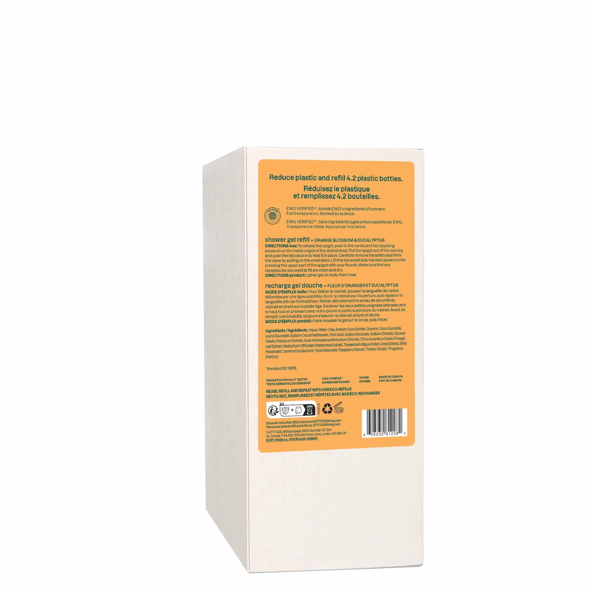ATTITUDE Body Wash vegan and plant-based mineral ingredients support daily cleansing.
