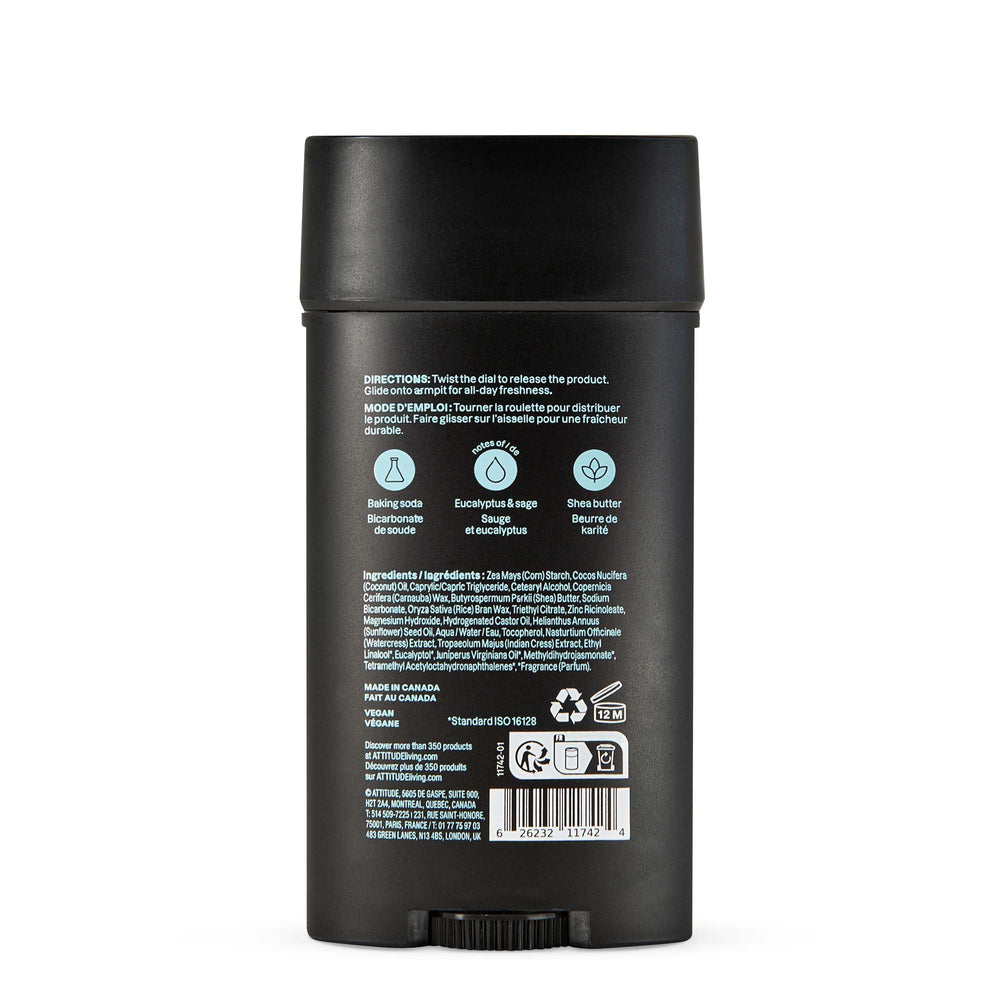 ATTITUDE Canada-made vegan deodorant on clean bathroom counter.