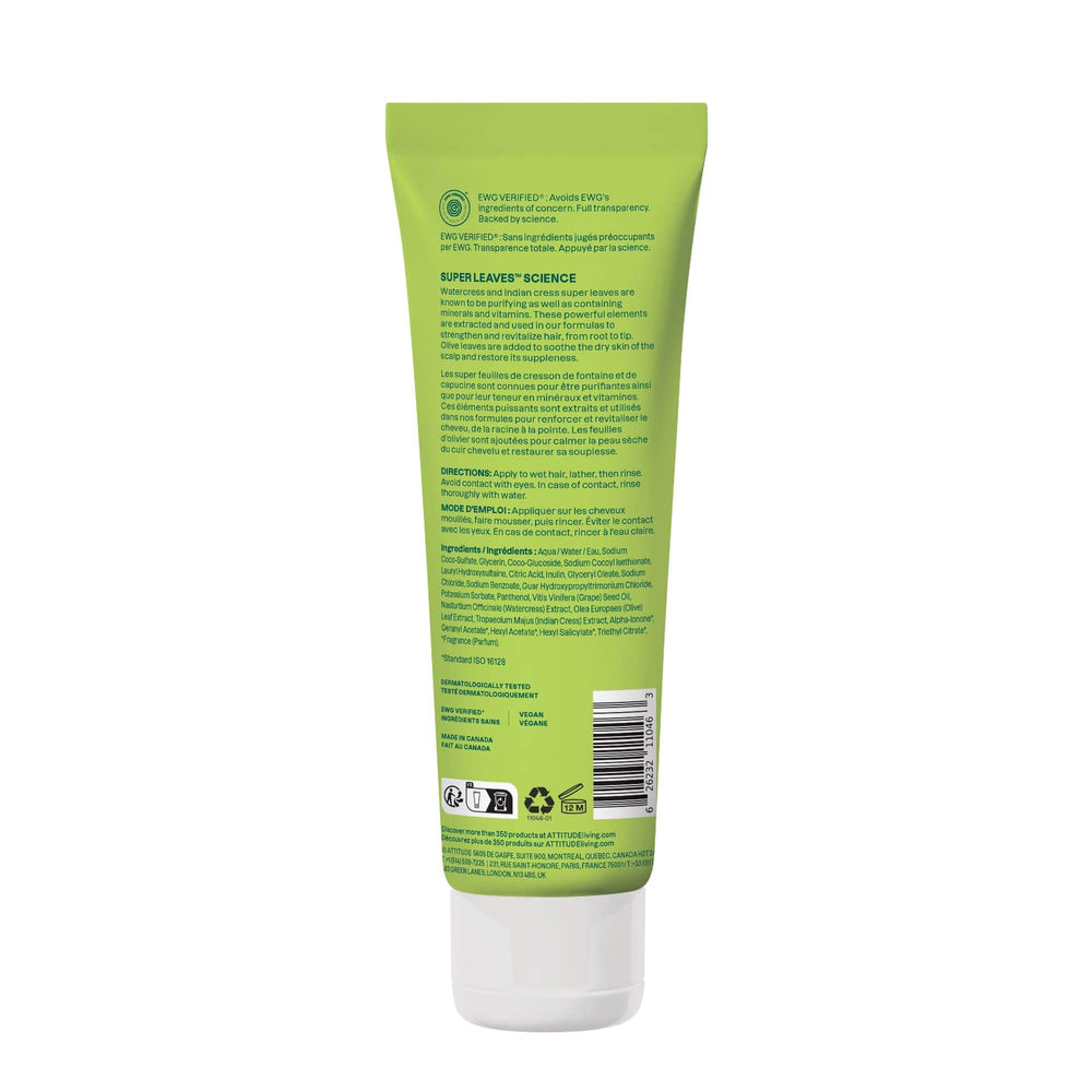 ATTITUDE Champú Ingredientes naturales 97 por ciento de origen natural para cabello revitalizado