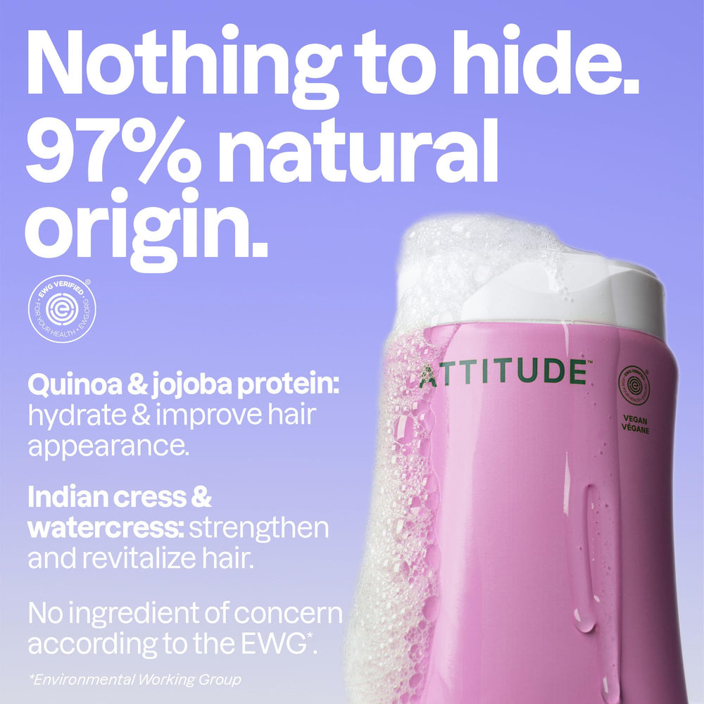 ATTITUDE quinoa proteína para hidratación profunda y cabello suave