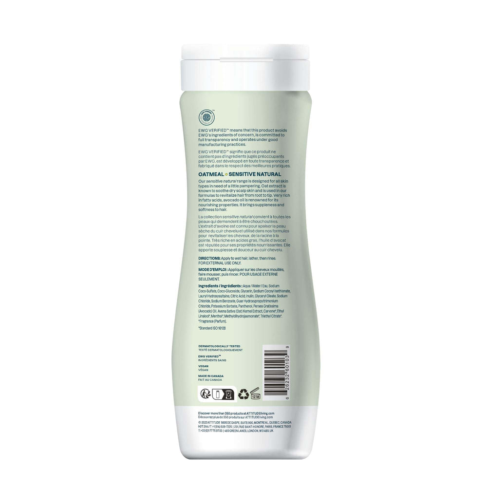 ATTITUDE Champú vegano cuida el cabello sin químicos agresivos.