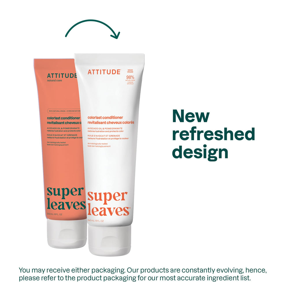 ATTITUDE Colorlast etiqueta: fórmula sin silicona y SLES para cabello sensible