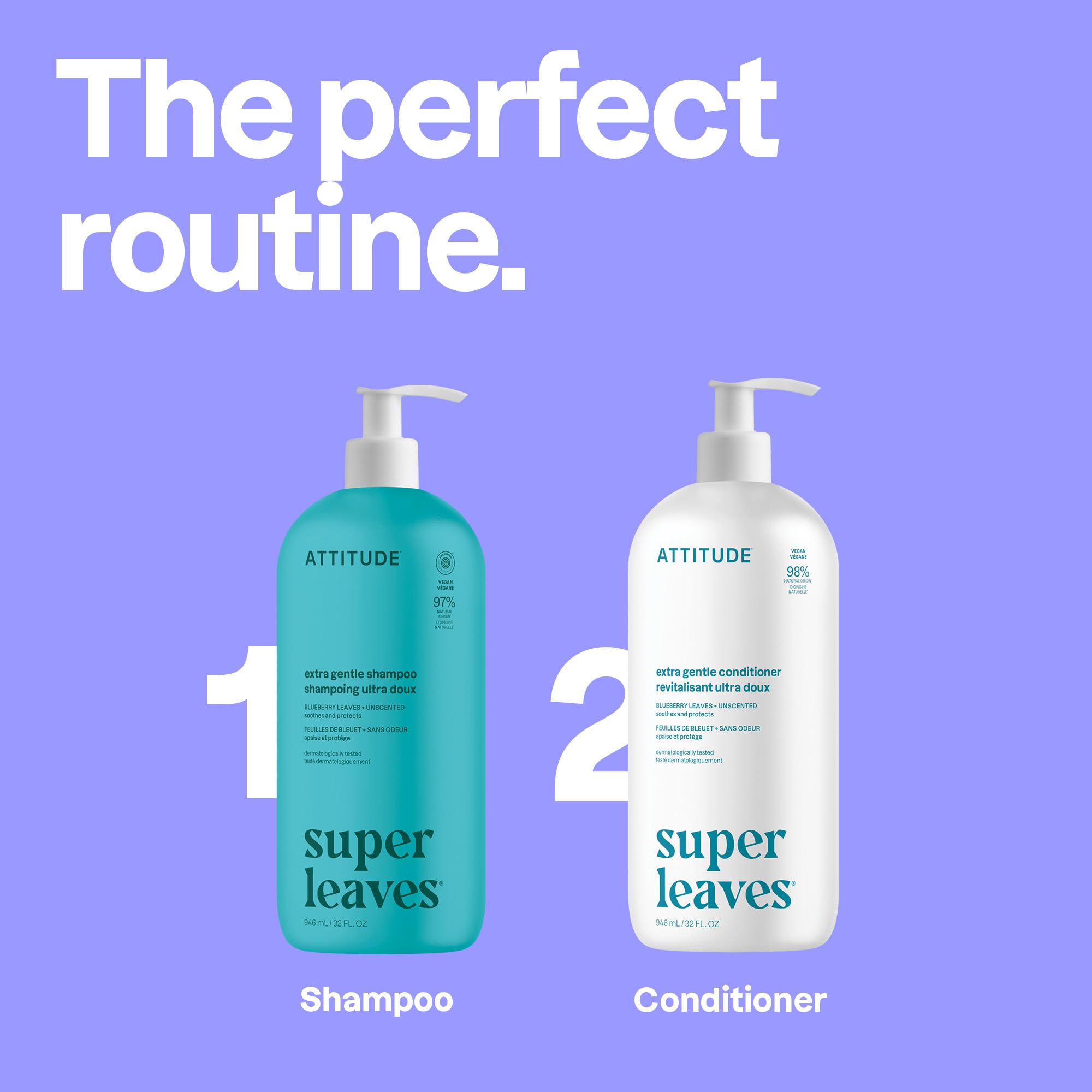 ATTITUDE Acondicionador Extra Suave, aplicación en cabello para mayor suavidad.
