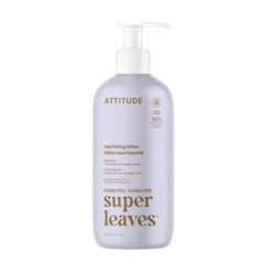ATTITUDE crema corporal nutritiva para embarazo en botella, piel hidratada y suave