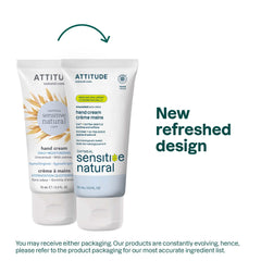 ATTITUDE crema de manos sensible avena con dosificador para aplicación precisa