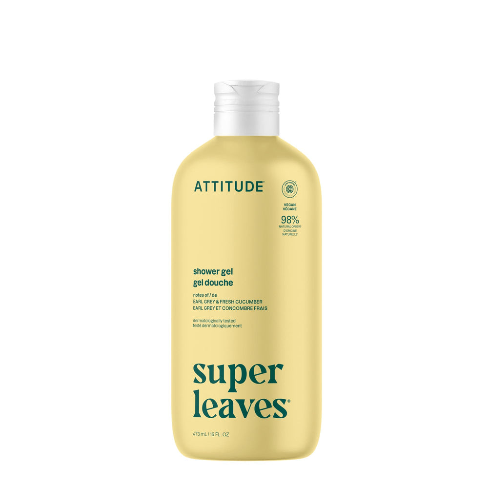 ATTITUDE Ducha corporal: botella vertido suave para uso diario.