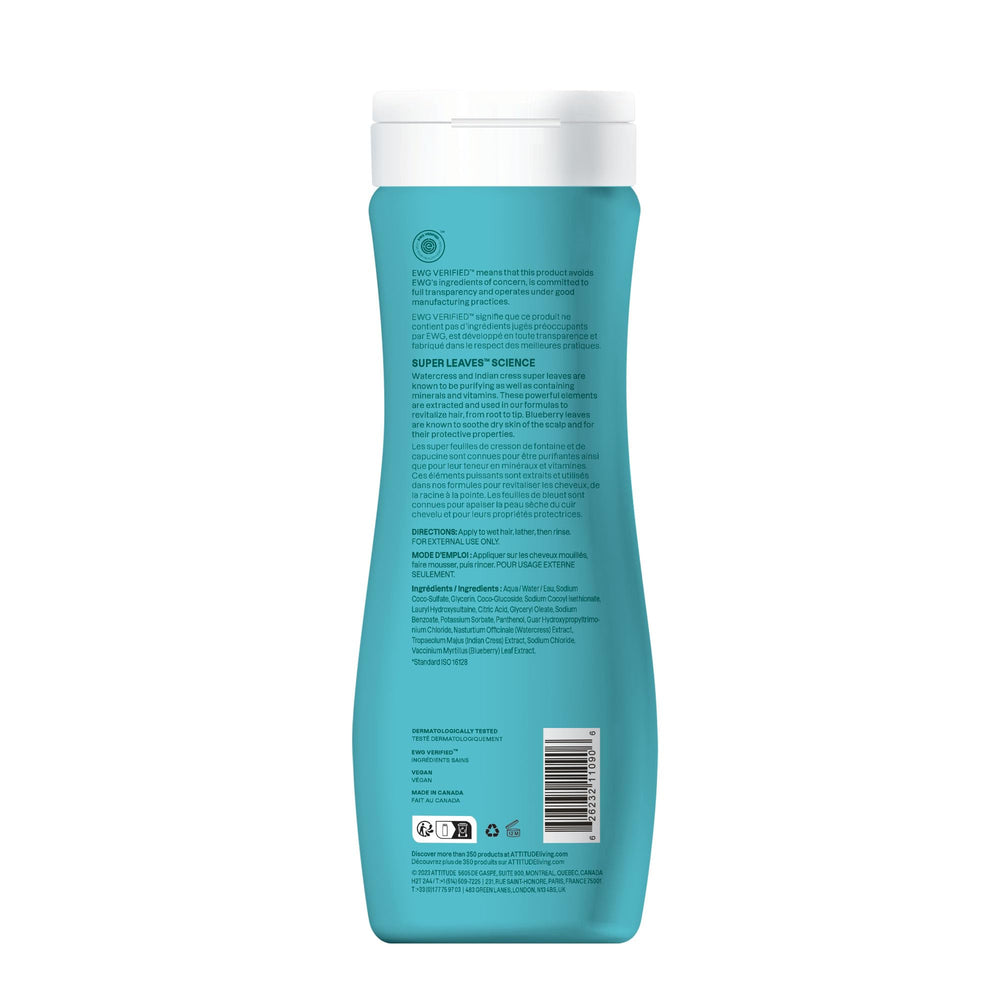ATTITUDE champú Extra Suave, empaque ecoamigable para reducir residuos