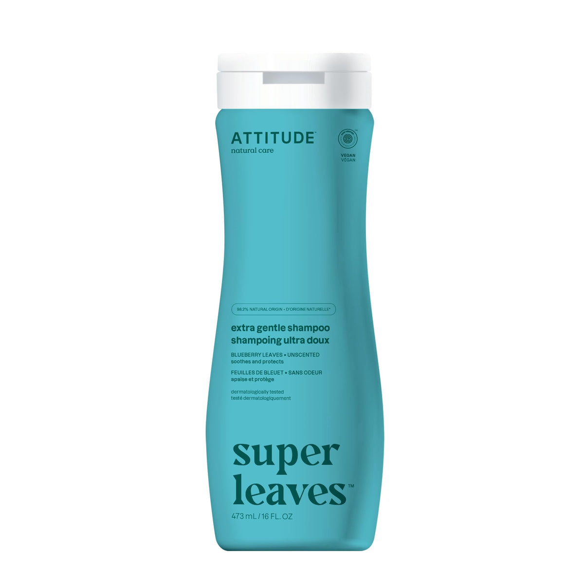 ATTITUDE champú Extra Suave en envase transparente para uso diario suave