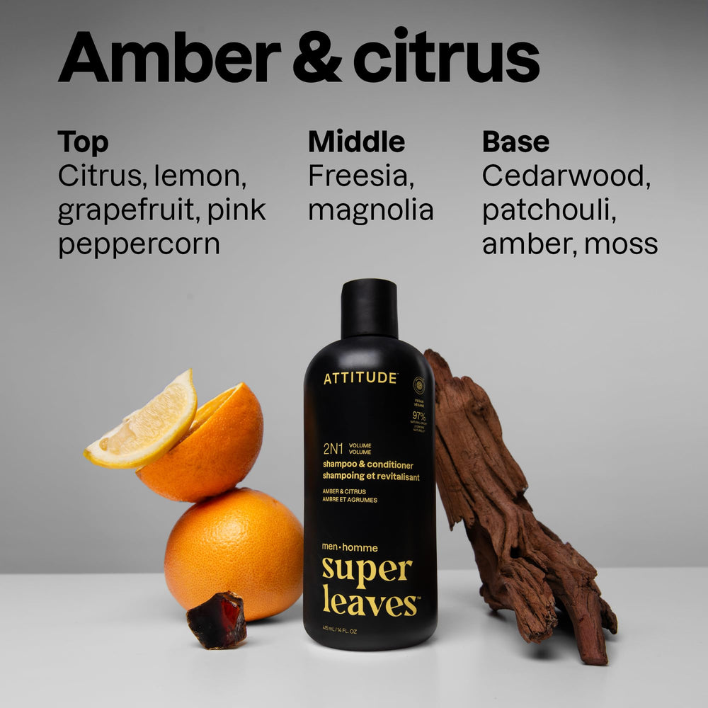 ATTITUDE fragancia ambar y citricos para el cabello