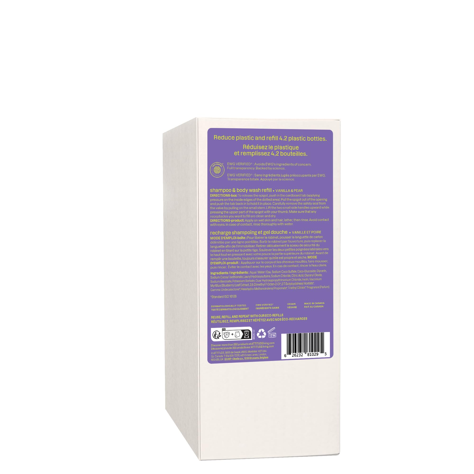 ATTITUDE FSC recyclable refill carton demonstrates eco-conscious packaging
