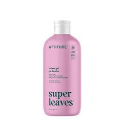 ATTITUDE gel de baño botella frontal, fragancia coco y bayas para una ducha revitalizante