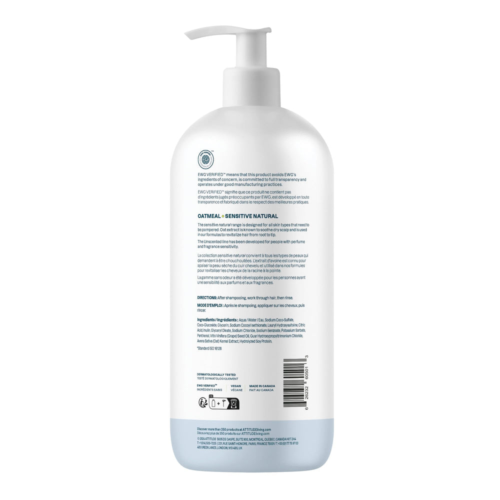 ATTITUDE 32oz bottle ready for refilling, promoting lightweight, voluminous hair.