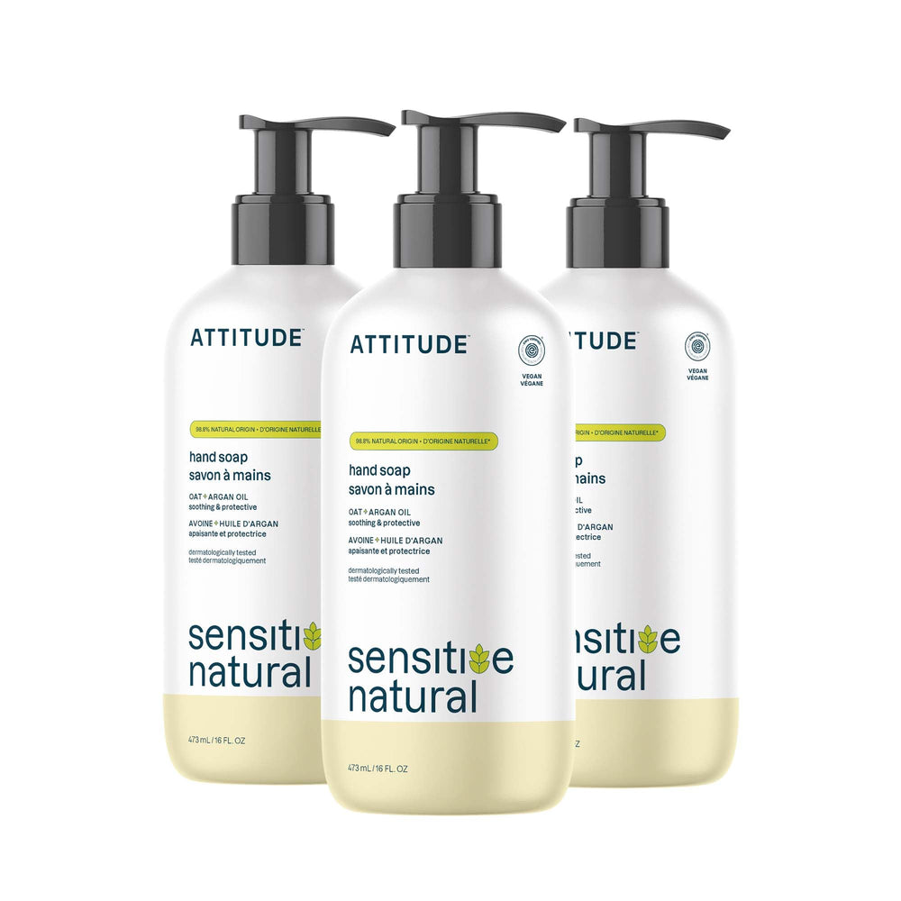 ATTITUDE hand soap Vanilla Cream foam for gentle cleansing of sensitive skin